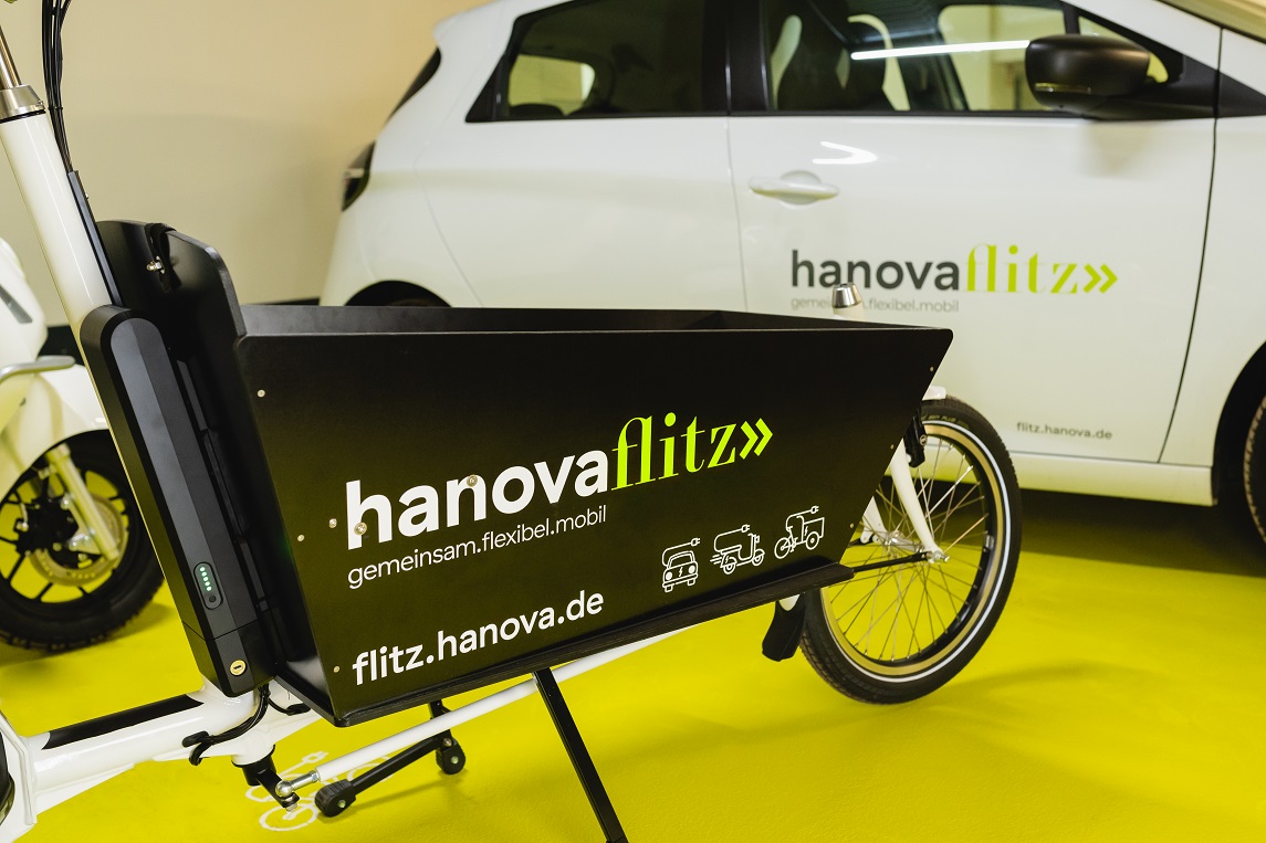 Transportmittel in einer Tiefgarage